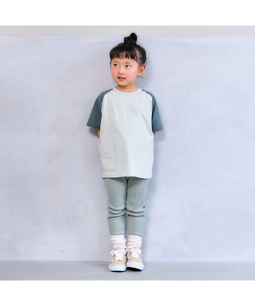 p.premier（ピードットプルミエ）の「イロチ買いしたいシンプルリブスパッツ（その他パンツ・キッズ・ブルー/グレー/アイボリー/ブラウン/グリーン/ピンク・70/80/90/100/110/120）」の10枚目の写真