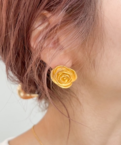 JUMELLE(ジュメロ)の「rose gold pierce(ピアス(両耳用)・レディース・ゴールド・FREE)」の1枚目の写真