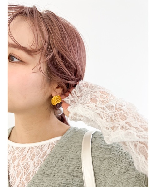 JUMELLE(ジュメロ)の「rose gold pierce(ピアス(両耳用)・レディース・ゴールド・FREE)」の7枚目の写真