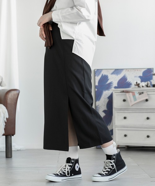 aimoha(アイモハ)の「スリットAラインスカート(スカート・レディース・グレー/ブラック・SMALL/MEDIUM/LARGE)」の8枚目の写真