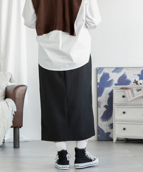 aimoha(アイモハ)の「スリットAラインスカート(スカート・レディース・グレー/ブラック・SMALL/MEDIUM/LARGE)」の9枚目の写真