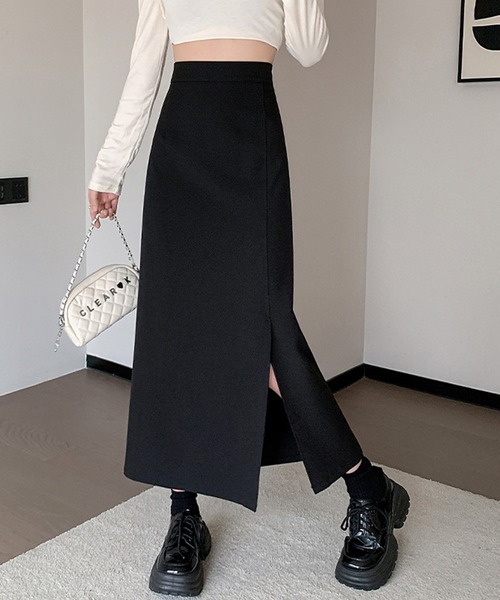 aimoha(アイモハ)の「スリットAラインスカート(スカート・レディース・グレー/ブラック・SMALL/MEDIUM/LARGE)」の22枚目の写真