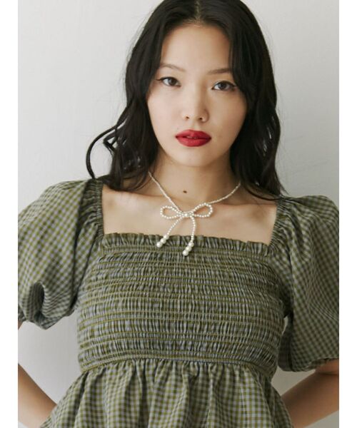 jouetie（ジュエティ）の「パールリボンネックレス（ネックレス・レディース・ゴールド・FREE）」の3枚目の写真