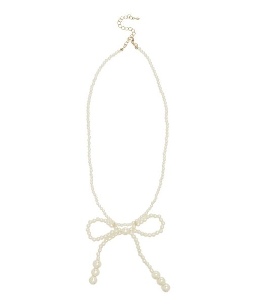 jouetie（ジュエティ）の「パールリボンネックレス（ネックレス・レディース・ゴールド・FREE）」の9枚目の写真