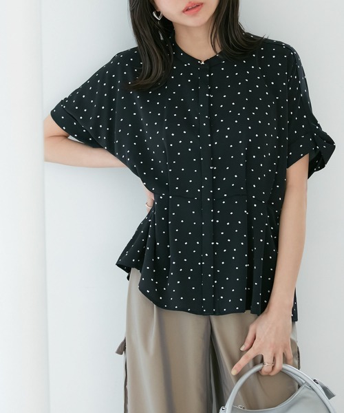 VIS(ビス)の「【WEB限定】【追加】ウエストタックブラウス(シャツ/ブラウス・レディース・ブラック系その他/キナリ/サックスブルー/ホワイト系その他5/ブラック/オフホワイト・FREE)」の17枚目の写真