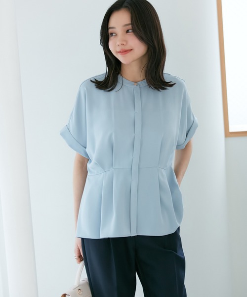 VIS(ビス)の「【WEB限定】【追加】ウエストタックブラウス(シャツ/ブラウス・レディース・ブラック系その他/キナリ/サックスブルー/ホワイト系その他5/ブラック/オフホワイト・FREE)」の20枚目の写真