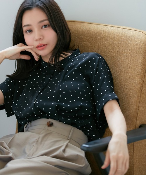 VIS(ビス)の「【WEB限定】【追加】ウエストタックブラウス(シャツ/ブラウス・レディース・ブラック系その他/キナリ/サックスブルー/ホワイト系その他5/ブラック/オフホワイト・FREE)」の15枚目の写真