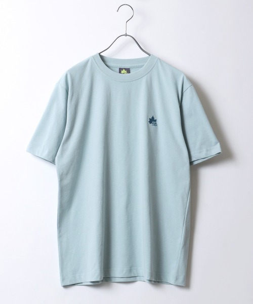 LOGOS(ロゴス)の「LOGOS/ロゴス ワンポイントロゴ刺繍 半袖Tシャツ レディース メンズ(Tシャツ/カットソー・メンズ・ブルー/ホワイト/グレー/ベージュ/カーキ/サックスブルー/ブラック/オレンジ・M/L/LL)」の15枚目の写真