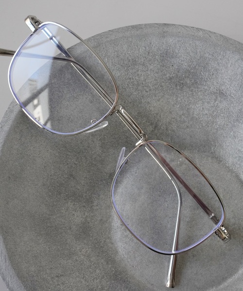 Jelly moo(ジェリームー)の「【 Jelly moo / ジェリームー 】 スクエア メタルフレーム クリアレンズ メガネ / 眼鏡(メガネ・レディース・シルバー/ゴールド/ブラック・FREE)」の12枚目の写真