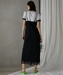 ひ*ろ様 PRANK PROJECT グレー キャミワンピース PRANK PROJECT｜レースレイヤードキャミワンピース | Rakuten Fashion