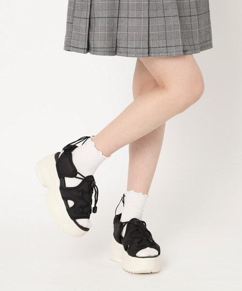 cs T&P（シーエスティーアンドピー）の「厚底軽量スポサン 24SS（サンダル・レディース・ホワイト/ブラック/ブラック×ホワイト・S/M/L/LL）」の6枚目の写真