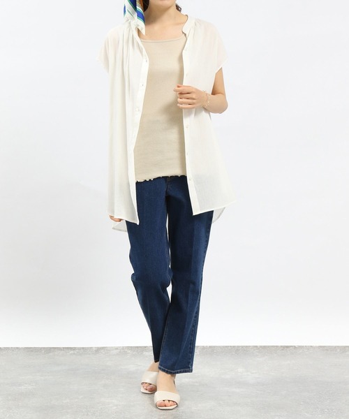 GLOBAL WORK Smile Seed Store（グローバルワーク スマイルシードストア）の「華奢リブタンクトップ/ 175793（タンクトップ・レディース・グレイッシュベージュ・MEDIUM/SMALL）」の2枚目の写真