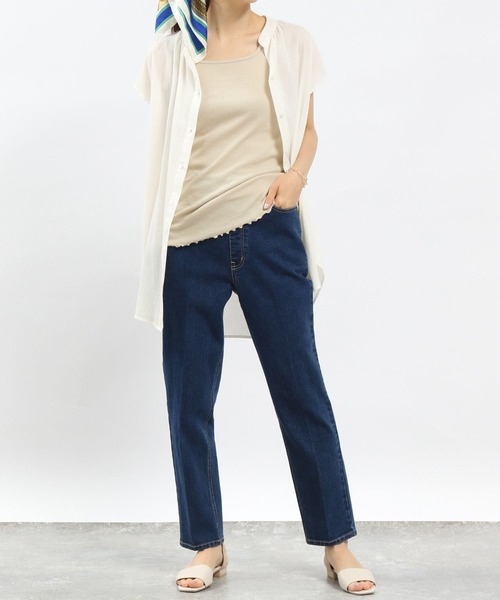 GLOBAL WORK Smile Seed Store（グローバルワーク スマイルシードストア）の「華奢リブタンクトップ/ 175793（タンクトップ・レディース・グレイッシュベージュ・MEDIUM/SMALL）」の3枚目の写真