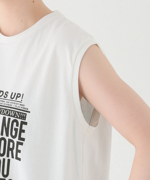 Spick & Span(スピックアンドスパン)の「ニュースプリントノースリーブワンピース(ワンピース・レディース・ホワイト・FREE)」の12枚目の写真