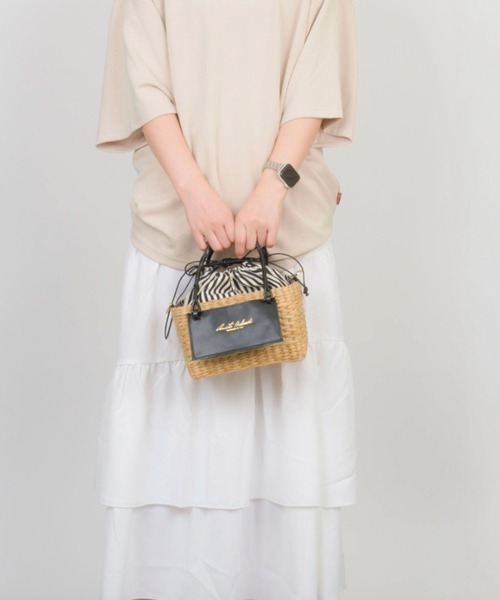 ANITA BILARDI(アニタビラルディ)の「【ANITA BILARDI/アニタビラルディ】かごバッグ PANDORA LITTLE(かごバッグ・レディース・ベージュ×ブラック・FREE)」の15枚目の写真