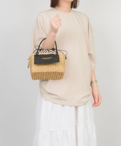 ANITA BILARDI(アニタビラルディ)の「【ANITA BILARDI/アニタビラルディ】かごバッグ PANDORA LITTLE(かごバッグ・レディース・ベージュ×ブラック・FREE)」の17枚目の写真