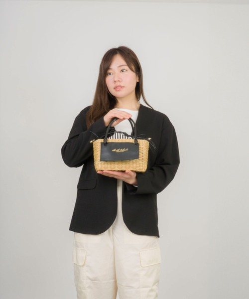 ANITA BILARDI(アニタビラルディ)の「【ANITA BILARDI/アニタビラルディ】かごバッグ PANDORA LITTLE(かごバッグ・レディース・ベージュ×ブラック・FREE)」の8枚目の写真