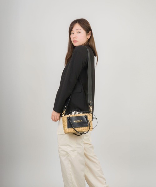 ANITA BILARDI(アニタビラルディ)の「【ANITA BILARDI/アニタビラルディ】かごバッグ PANDORA LITTLE(かごバッグ・レディース・ベージュ×ブラック・FREE)」の7枚目の写真