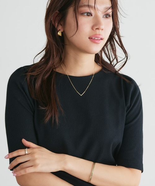 Pierrot（ピエロ）の「【silver925】Ｖトップネックレス（ネックレス・レディース・ゴールド・FREE）」の4枚目の写真