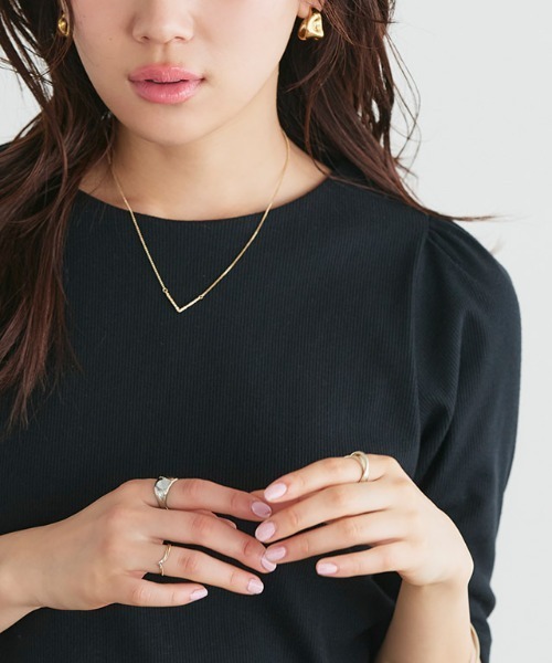 Pierrot（ピエロ）の「【silver925】Ｖトップネックレス（ネックレス・レディース・ゴールド・FREE）」の5枚目の写真