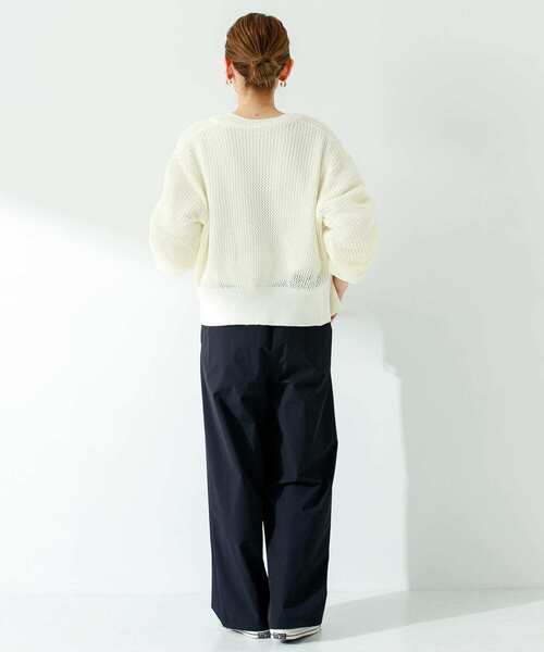 URBAN RESEARCH Sonny Label（アーバンリサーチサニーレーベル）の「ジップメッシュカーディガン（カーディガン/ボレロ・レディース・オフホワイト/ブラック/ブルー系その他・FREE）」の11枚目の写真