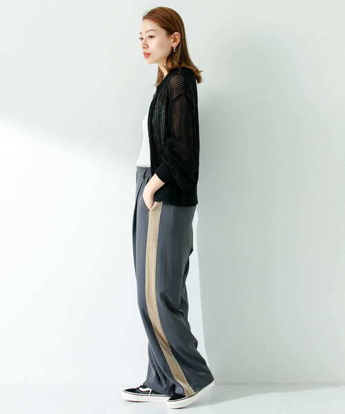 URBAN RESEARCH Sonny Label（アーバンリサーチサニーレーベル）の「ジップメッシュカーディガン（カーディガン/ボレロ・レディース・オフホワイト/ブラック/ブルー系その他・FREE）」の20枚目の写真