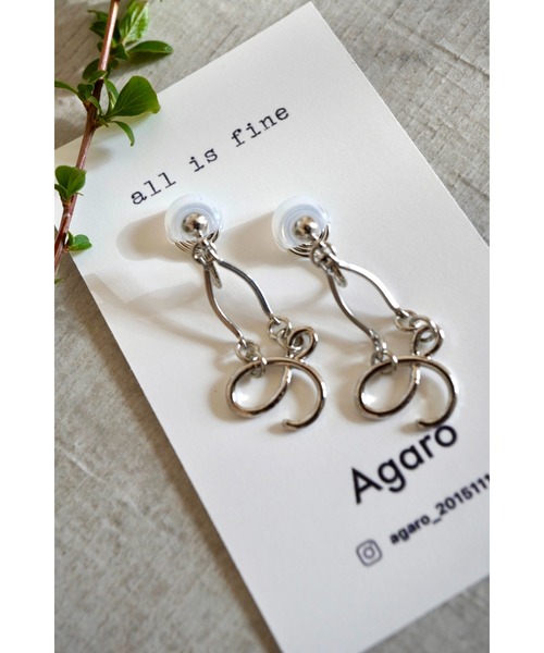 tone(トーン)の「【Agaro】No.409e イヤリング(MA)(イヤリング・レディース・シルバー/その他1/その他2/その他3/シルバー系2/その他4・FREE)」の2枚目の写真