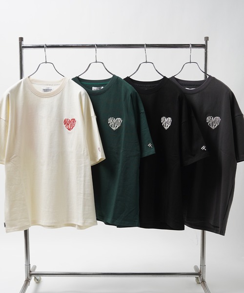 セール】【MEMORY】ハートロゴ ヘビーウェイトTシャツ