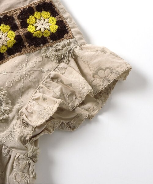 BREEZE(ブリーズ)の「【リンク】クロシェ編みチュニック(チュニック・キッズ・オフホワイト/ベージュ・100/130/120/110/90/80/140)」の19枚目の写真