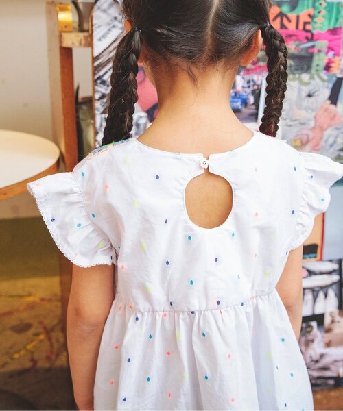 BREEZE(ブリーズ)の「【リンク】クロシェ編みチュニック(チュニック・キッズ・オフホワイト/ベージュ・100/130/120/110/90/80/140)」の20枚目の写真