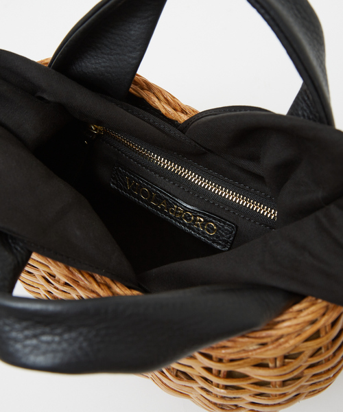 VIOLAd'ORO（ヴィオラドーロ）の「【VIOLAd'ORO】MIRO　カゴバッグ（トートバッグ・レディース・ブラック・フリー）」の11枚目の写真