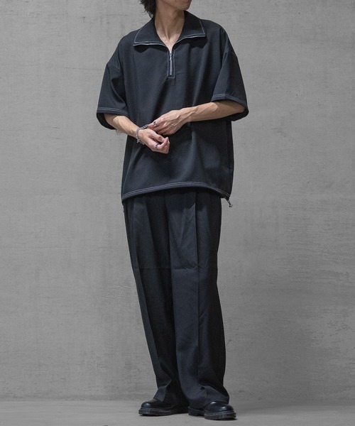 JOHN'S CLOSET(ジョンズクローゼット)の「【i】リラックスシルエット ワイドパンツ(その他パンツ・メンズ・ブラック/カーキ/チャコールグレー・MEDIUM/LARGE/X-LARGE)」の9枚目の写真