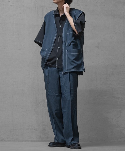 JOHN'S CLOSET(ジョンズクローゼット)の「【i】リラックスシルエット ワイドパンツ(その他パンツ・メンズ・ブラック/カーキ/チャコールグレー・MEDIUM/LARGE/X-LARGE)」の17枚目の写真