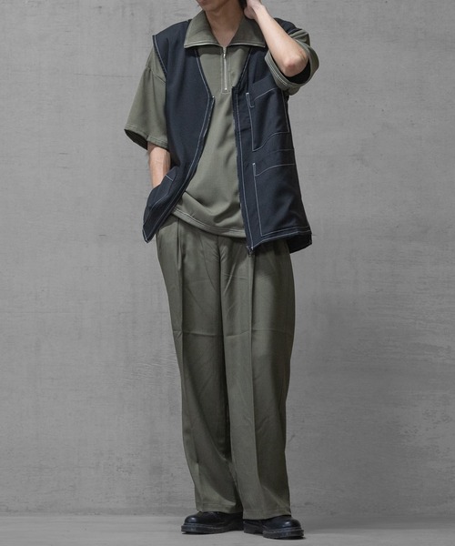 JOHN'S CLOSET(ジョンズクローゼット)の「【i】リラックスシルエット ワイドパンツ(その他パンツ・メンズ・ブラック/カーキ/チャコールグレー・MEDIUM/LARGE/X-LARGE)」の22枚目の写真