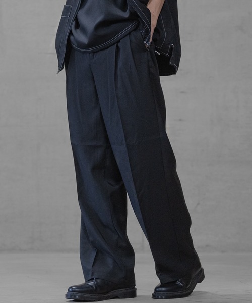 JOHN'S CLOSET(ジョンズクローゼット)の「【i】リラックスシルエット ワイドパンツ(その他パンツ・メンズ・ブラック/カーキ/チャコールグレー・MEDIUM/LARGE/X-LARGE)」の5枚目の写真