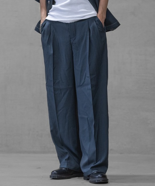 JOHN'S CLOSET(ジョンズクローゼット)の「【i】リラックスシルエット ワイドパンツ(その他パンツ・メンズ・ブラック/カーキ/チャコールグレー・MEDIUM/LARGE/X-LARGE)」の11枚目の写真