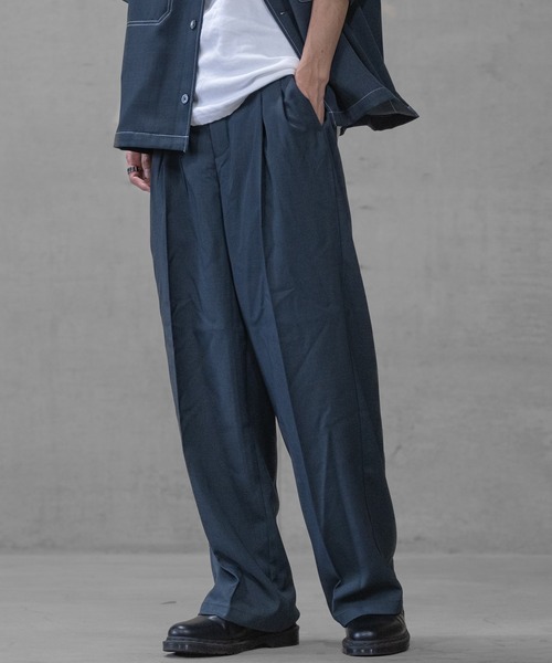 JOHN'S CLOSET(ジョンズクローゼット)の「【i】リラックスシルエット ワイドパンツ(その他パンツ・メンズ・ブラック/カーキ/チャコールグレー・MEDIUM/LARGE/X-LARGE)」の12枚目の写真