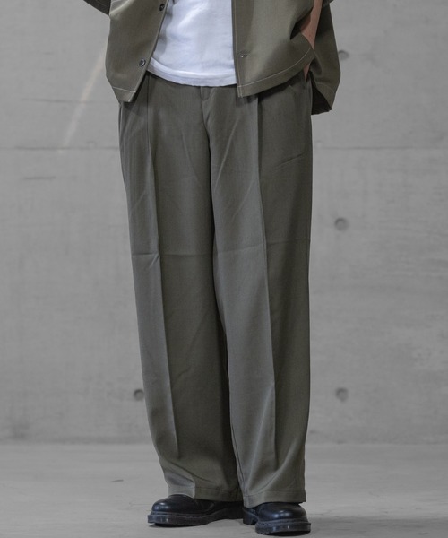 JOHN'S CLOSET(ジョンズクローゼット)の「【i】リラックスシルエット ワイドパンツ(その他パンツ・メンズ・ブラック/カーキ/チャコールグレー・MEDIUM/LARGE/X-LARGE)」の18枚目の写真