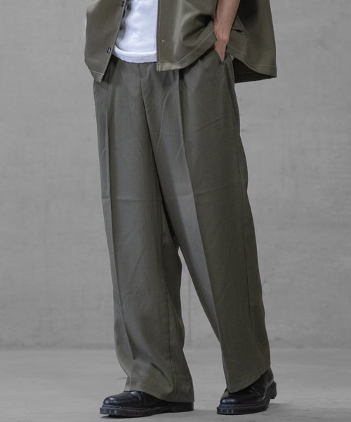 JOHN'S CLOSET(ジョンズクローゼット)の「【i】リラックスシルエット ワイドパンツ(その他パンツ・メンズ・ブラック/カーキ/チャコールグレー・MEDIUM/LARGE/X-LARGE)」の19枚目の写真