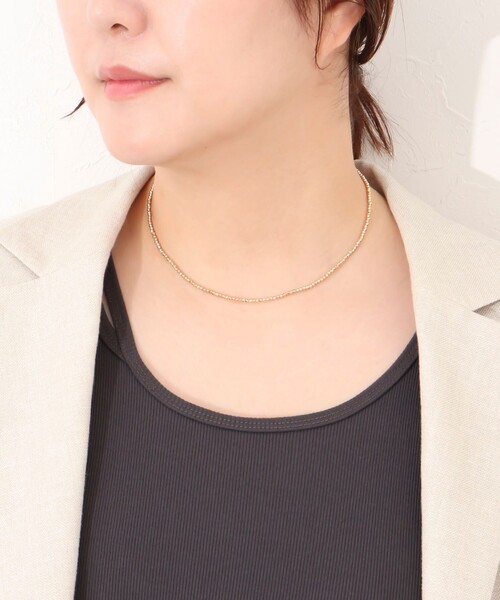 NOLLEY’S Sophi(ノーリーズソフィ)の「ガタビーズネックレス(ネックレス・レディース・シルバー/ゴールド・FREE)」の2枚目の写真