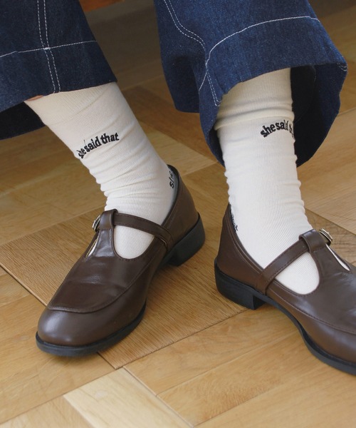 Crisp（クリスプ）の「スクエアトゥTストラップシューズ（その他シューズ・レディース・ブラック/ブラウン・36/37/38/39）」の9枚目の写真