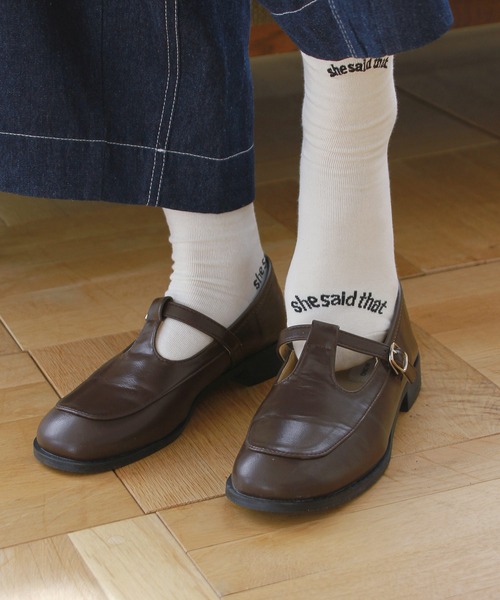 Crisp（クリスプ）の「スクエアトゥTストラップシューズ（その他シューズ・レディース・ブラック/ブラウン・36/37/38/39）」の10枚目の写真