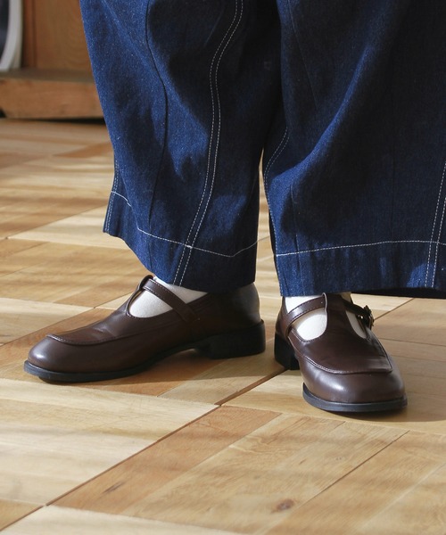 Crisp（クリスプ）の「スクエアトゥTストラップシューズ（その他シューズ・レディース・ブラック/ブラウン・36/37/38/39）」の12枚目の写真