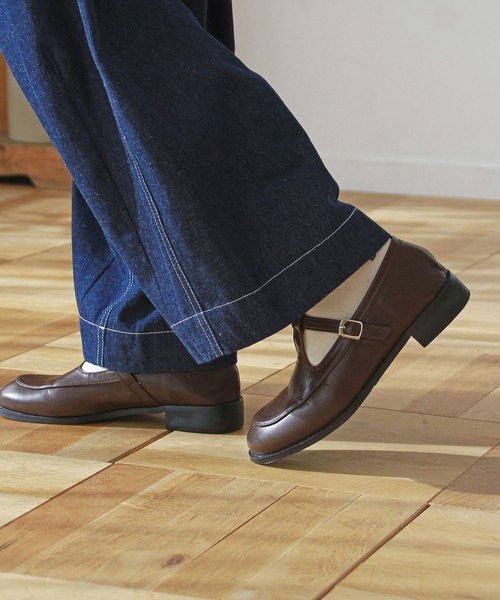 Crisp（クリスプ）の「スクエアトゥTストラップシューズ（その他シューズ・レディース・ブラック/ブラウン・36/37/38/39）」の13枚目の写真