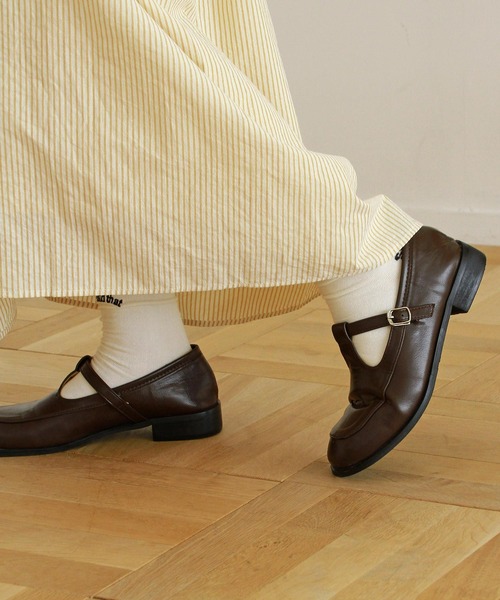 Crisp（クリスプ）の「スクエアトゥTストラップシューズ（その他シューズ・レディース・ブラック/ブラウン・36/37/38/39）」の16枚目の写真