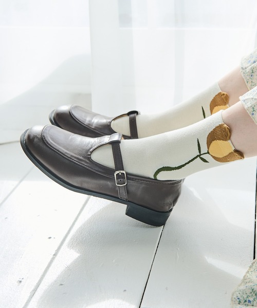 Crisp（クリスプ）の「スクエアトゥTストラップシューズ（その他シューズ・レディース・ブラック/ブラウン・36/37/38/39）」の19枚目の写真