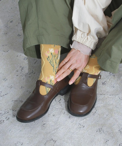 Crisp（クリスプ）の「スクエアトゥTストラップシューズ（その他シューズ・レディース・ブラック/ブラウン・36/37/38/39）」の22枚目の写真