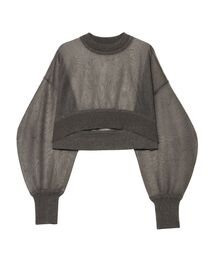 UN3D. | SEE THROUGH SHORT TOP(Tシャツ/カットソー)