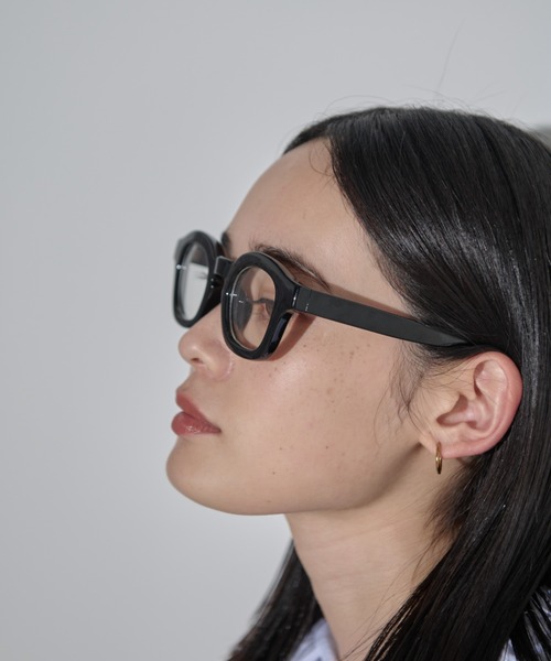 MERLOT（メルロー）の「ウェリントン型メガネ/UVカット（メガネ・レディース・ブラウン/ブラック・FREE）」の8枚目の写真