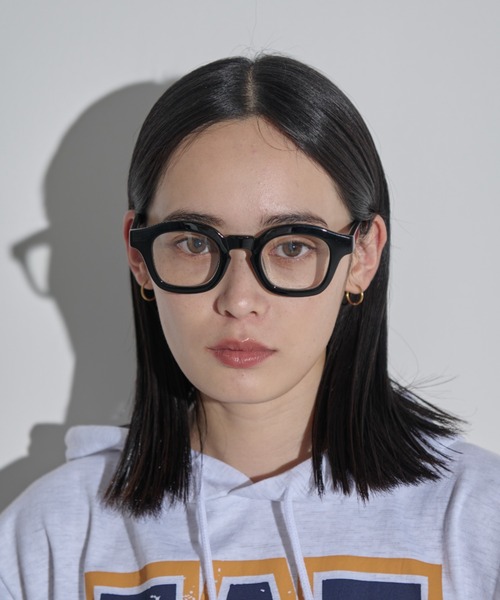 MERLOT（メルロー）の「ウェリントン型メガネ/UVカット（メガネ・レディース・ブラウン/ブラック・FREE）」の9枚目の写真